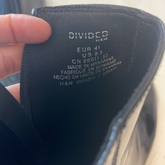H&M Divided Ankle Boots Sz 41(9.5) - Picture 7 of 11